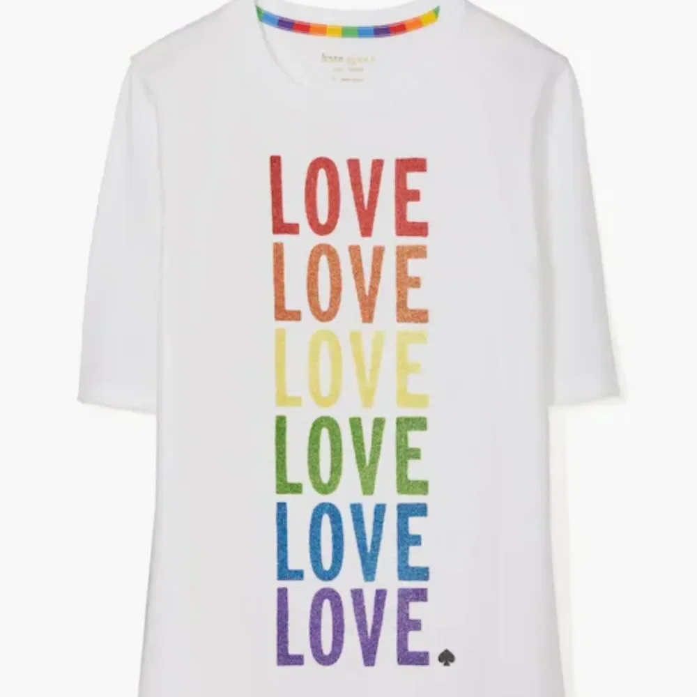 Kate Spade -326 Rainbow Love Pride & Joy‎ t-shirt XS